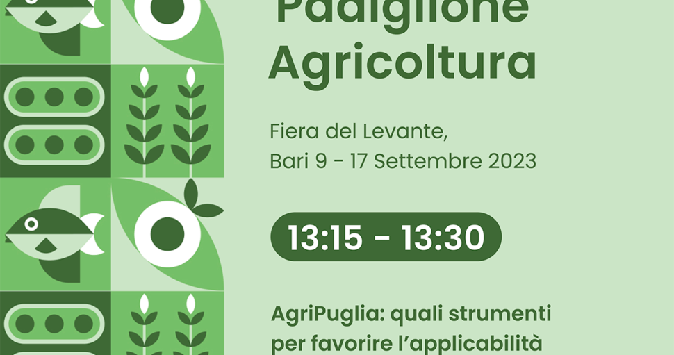 Strumenti per favorire l’applicabilità e la diffusione dell’AdP. Ne parliamo oggi in Fiera del Levante